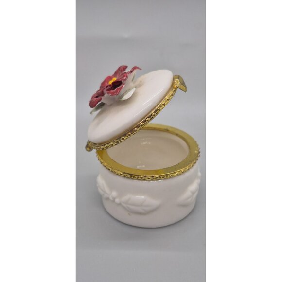 Zales Trinket Box Limoges Ceramic Limited Edition 2000 Jewelry - Picture 2 of 6